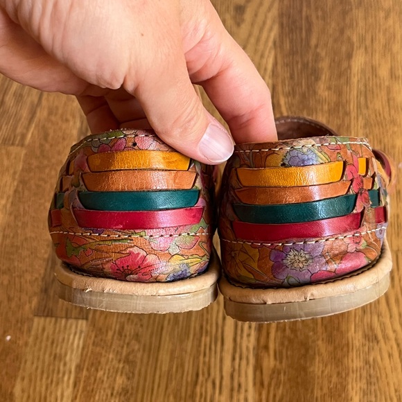 Garibay Authentic Mexican Rainbow Artisan Leather Huaraches Sandal Sz 10… - Picture 3 of 5